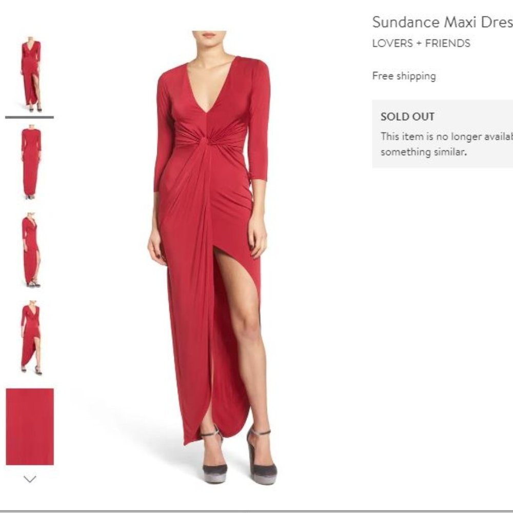 NWT Lovers + Friends Sundance Maxi Dress